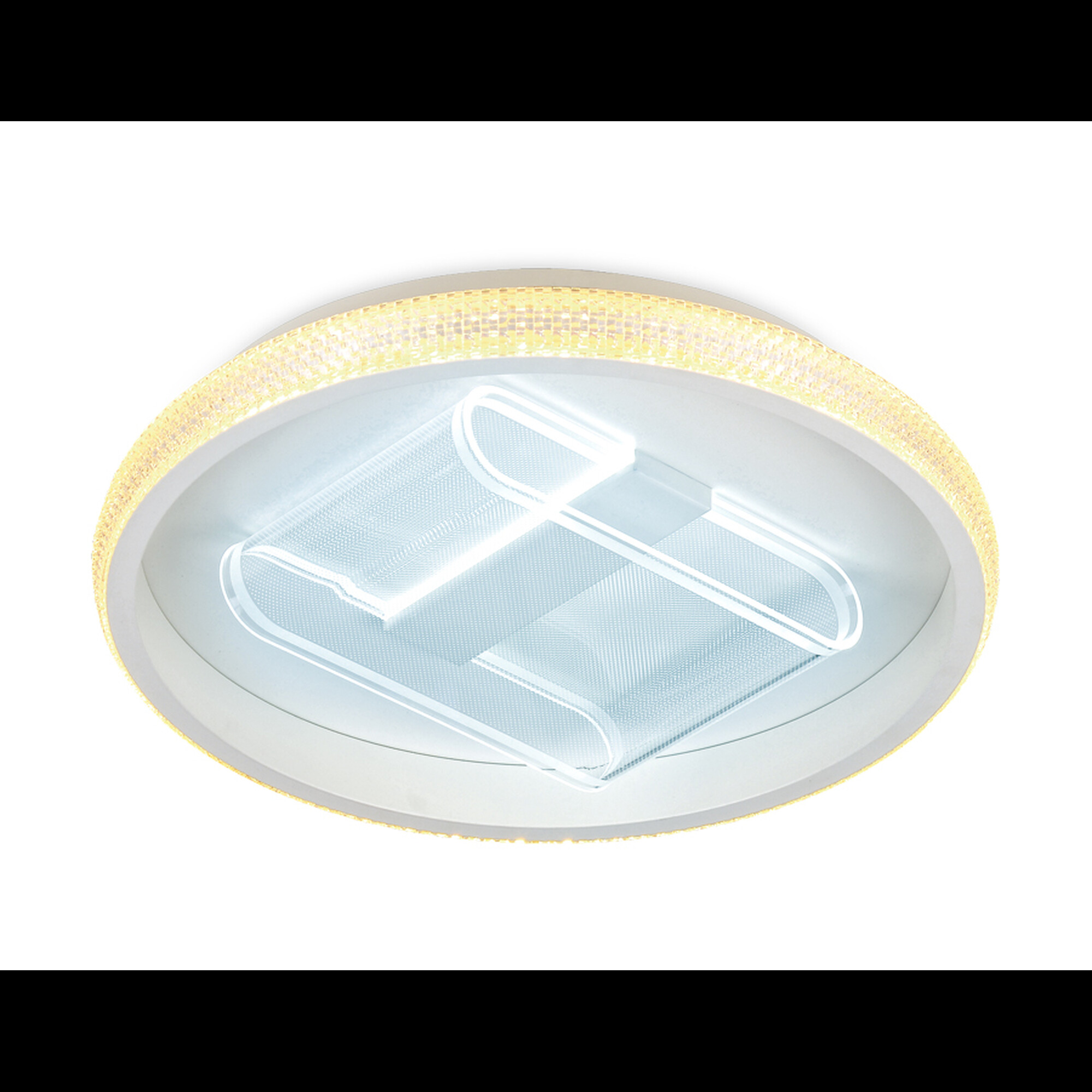 Потолочный светодиодный светильник с пультом FA600 WH белый 66W D470*90 Ambrella light 