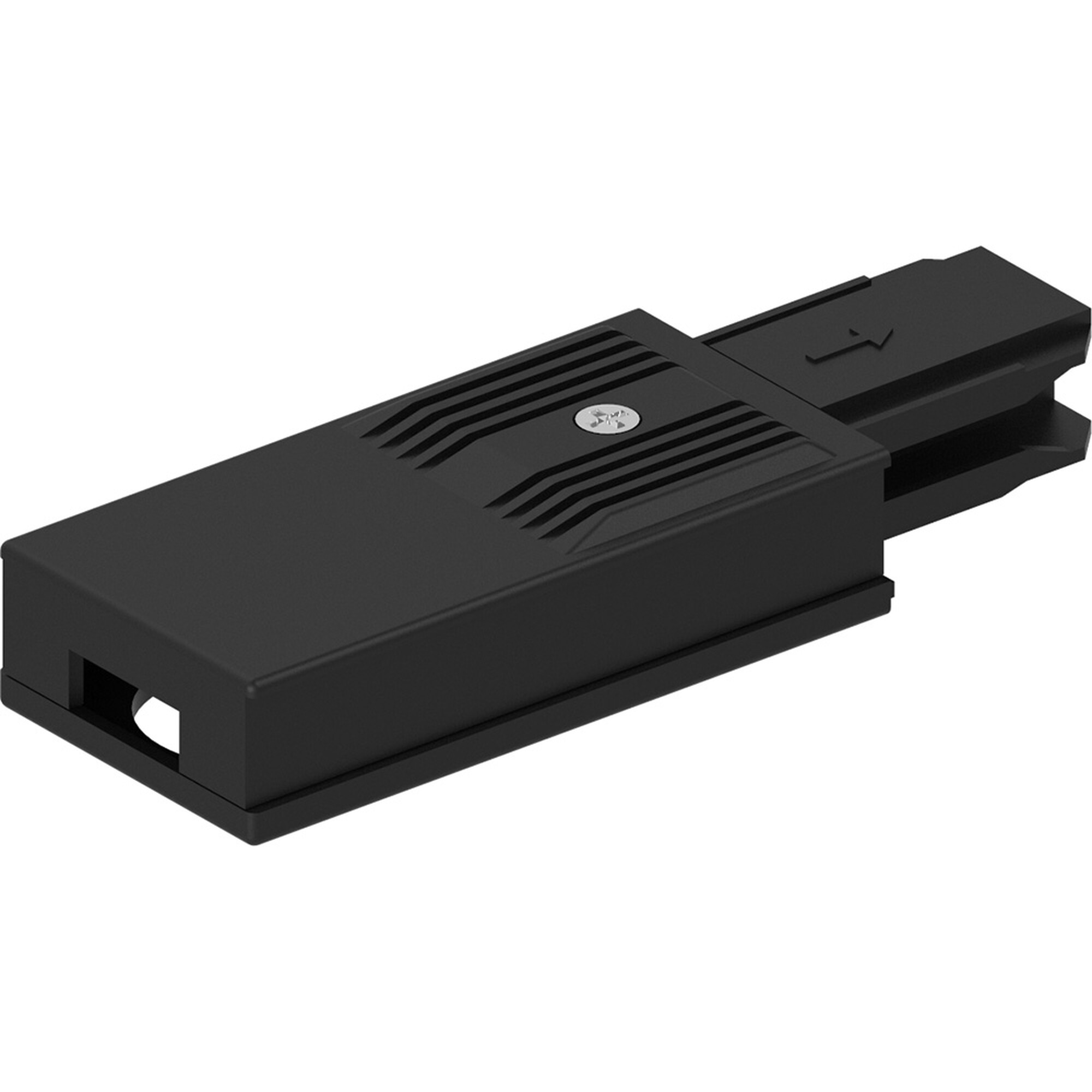 Cоединитель - коннектор для шинопровода, черный, LD1012 для CAB1005 Feron АКЦИЯ