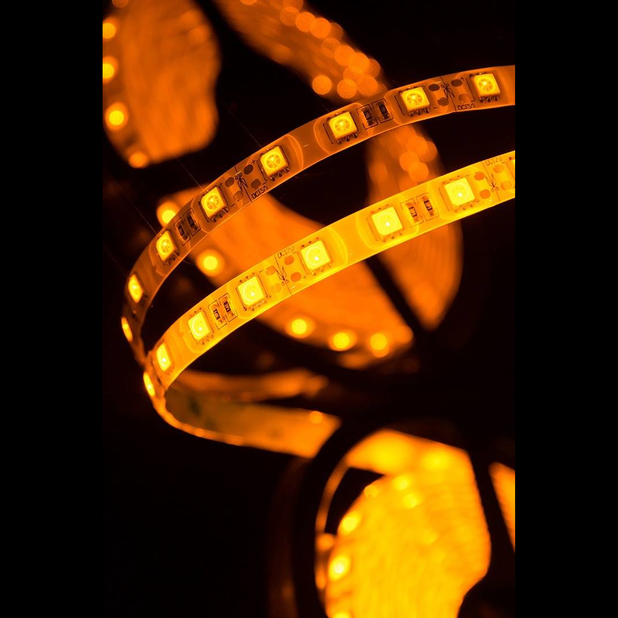 Лента светодиодная стандарт SMD5050 60LED/м 14,4Вт/м 12В IP65 Цвет:Желтый (1метр) 3М SWG