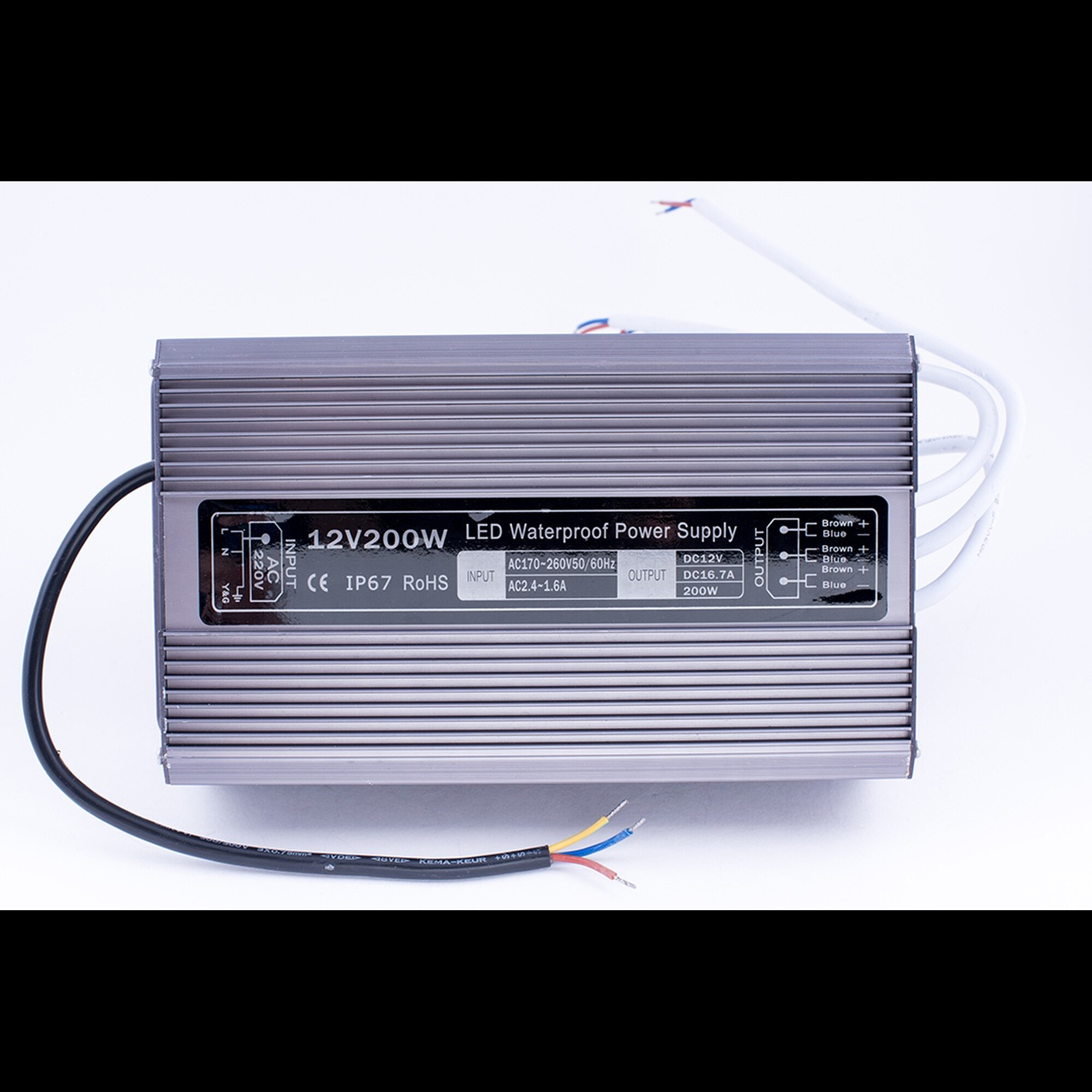 Блок питания Al TPW, 200W влагозащитный, 12V SWG
