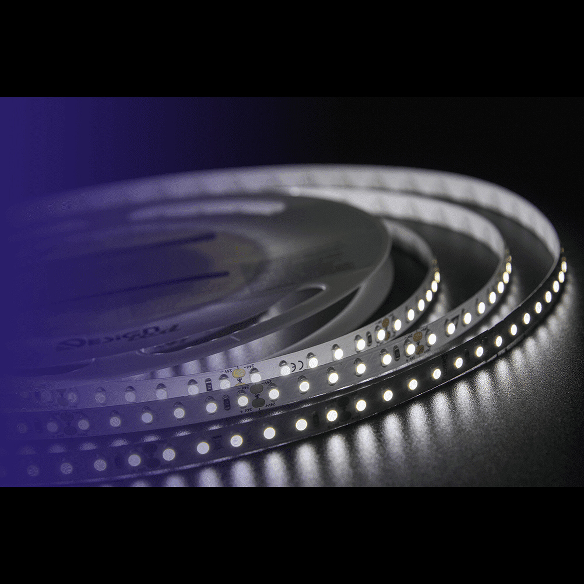 Лента светодиодная LUX3528 120LED/м 9,6Вт/м 24В IP33 Цвет:Нейтральный белый (4000K) (1метр) SWG