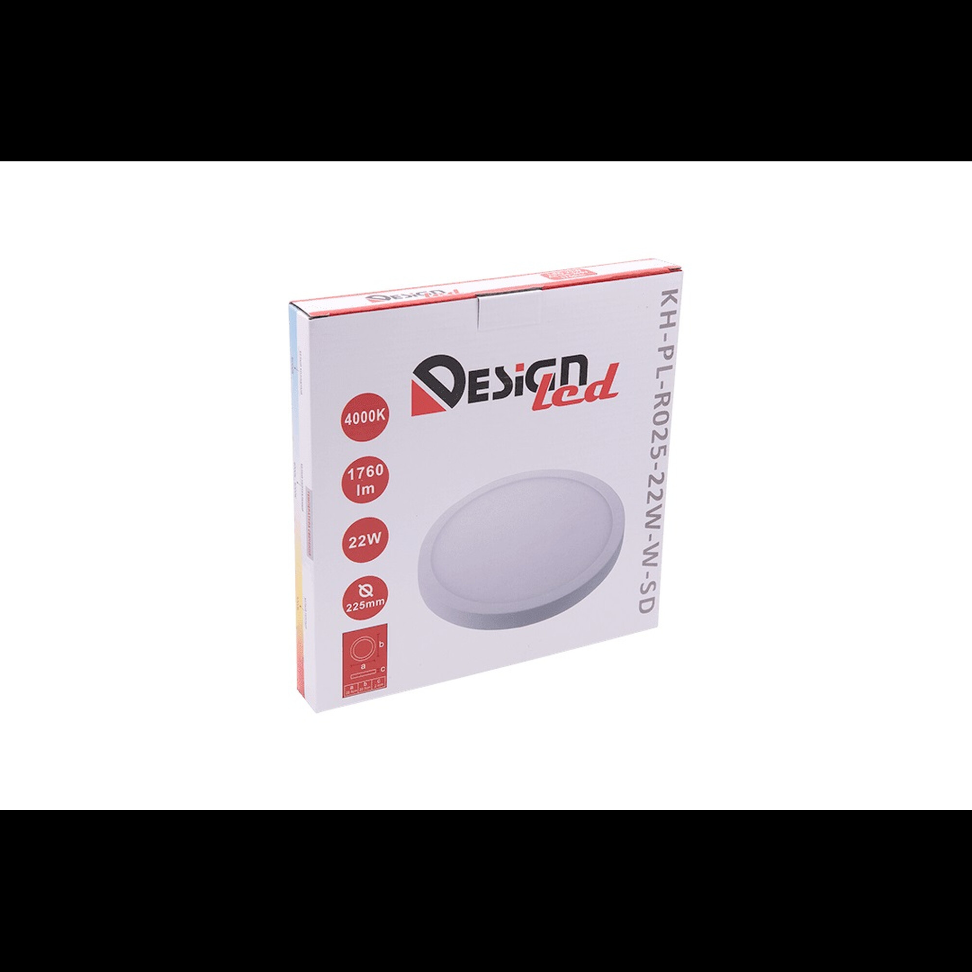 Светильник накладной ультратонкий KH белый 22Вт IP20 Нейтральный белый (4000К) SWG