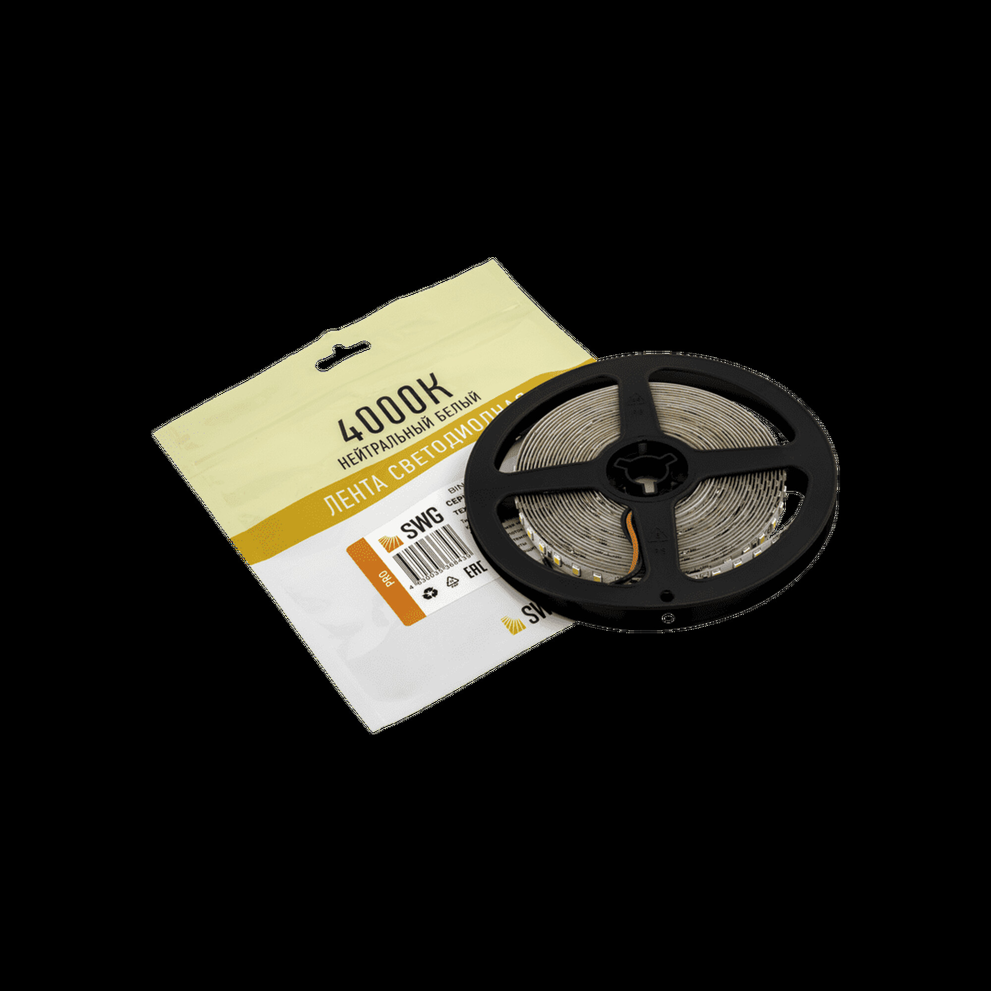 Лента светодиодная ПРО SMD2835 126LED/м 13Вт/м 24В IP20 Цвет: Нейтральный (1метр) SWG