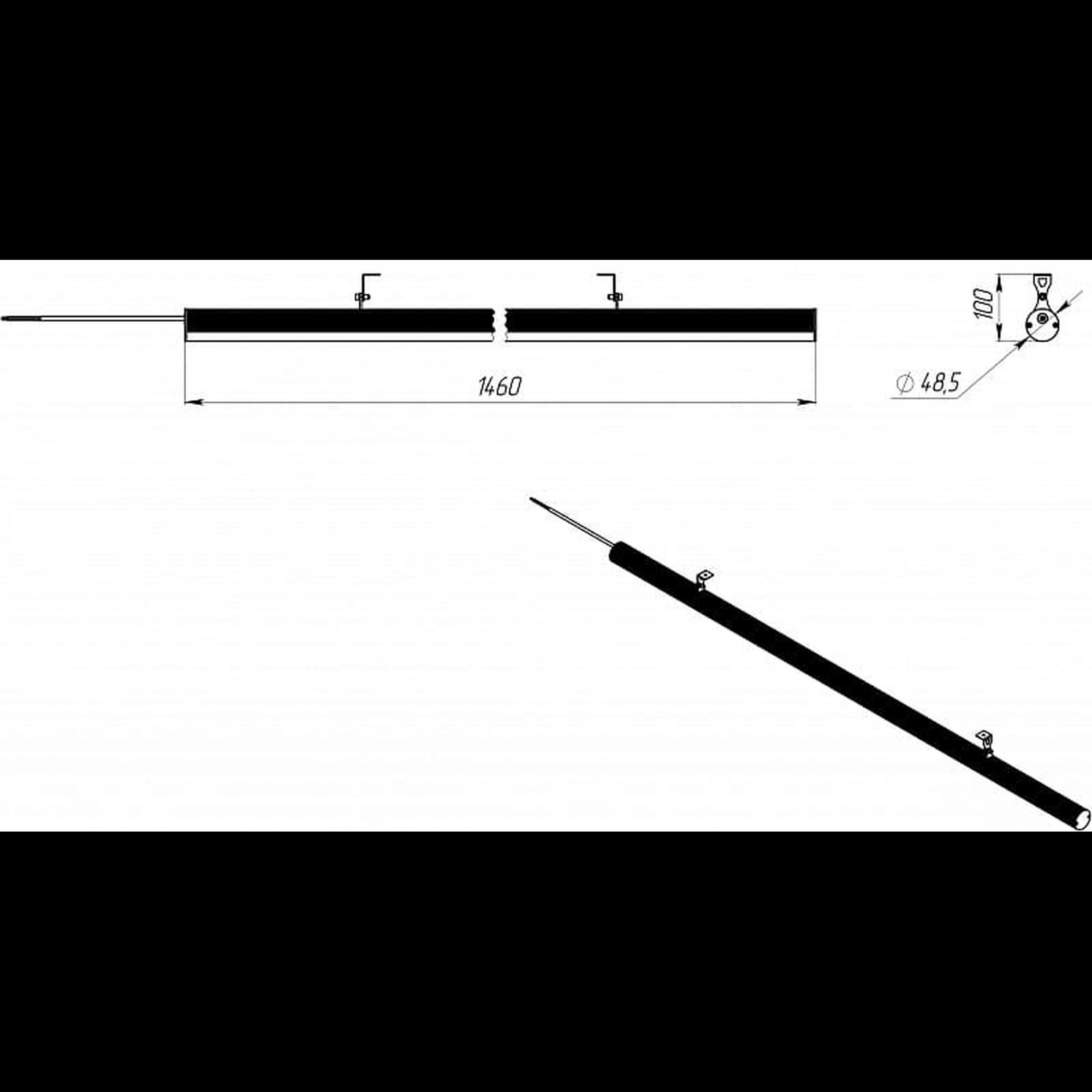 Светильник светодиодный ДСБ 01-40-850 (40 Вт, 5796 Лм, 1460 m, 1 кг) Ферекс