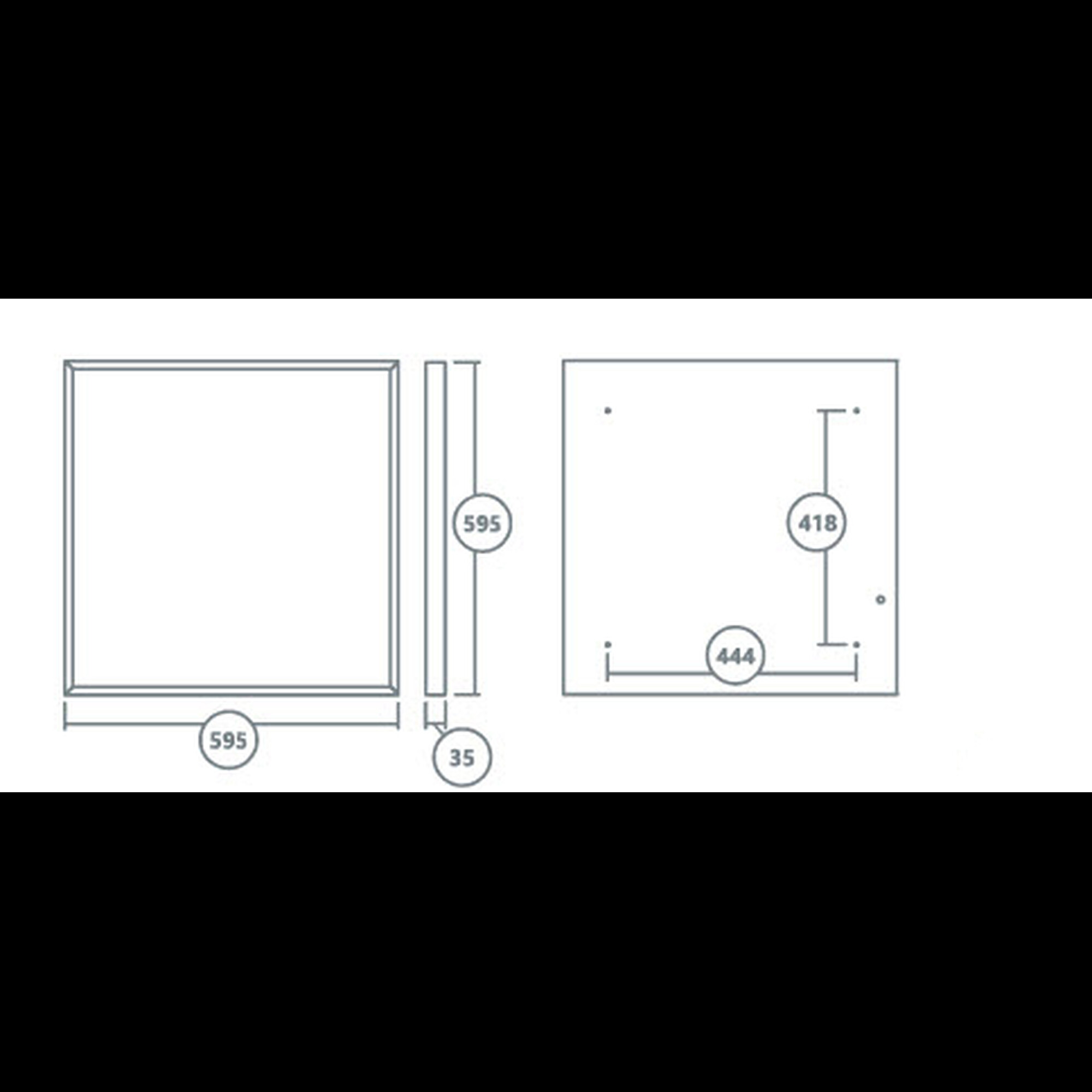 Светильник светодиодный FG 595 36W 3000K призма Faros