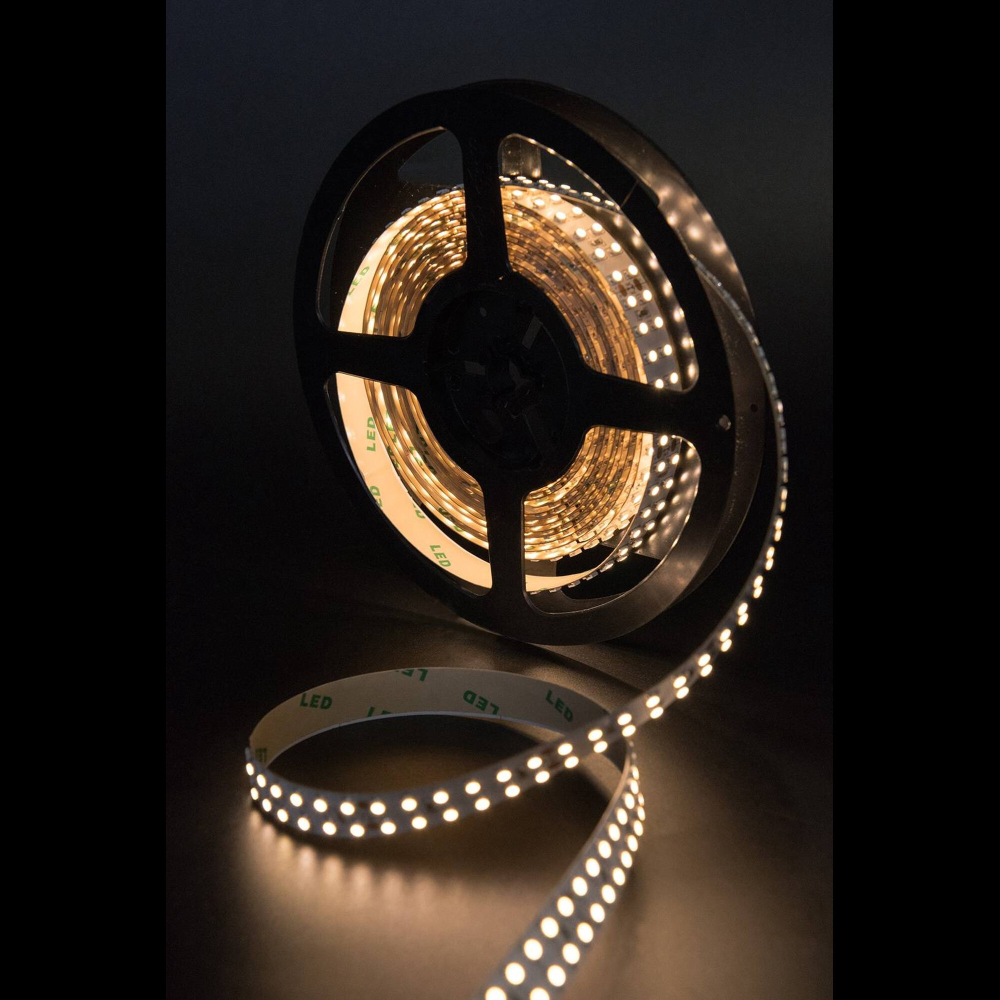 Лента светодиодная стандарт SMD3528 240LED/м 19,2Вт/м 24В IP20 Цвет:Теплый (1метр) SWG (распродажа)