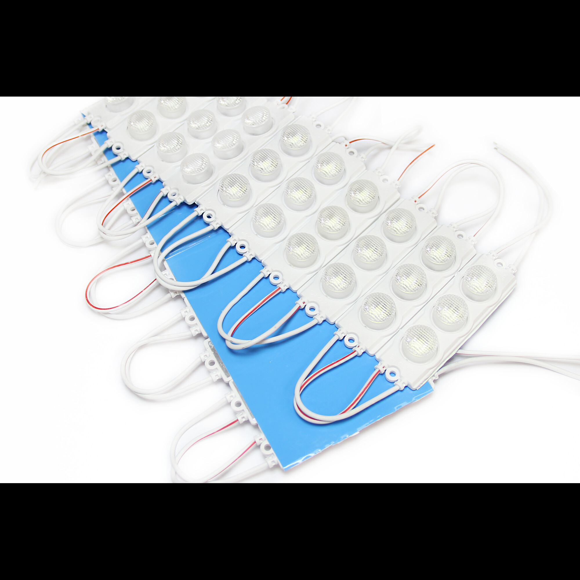 Модуль светодиодный 3 SMD 3030 3Вт 200Лм 6000К-6500К (с линзой 50*20) -1шт. SignImpress