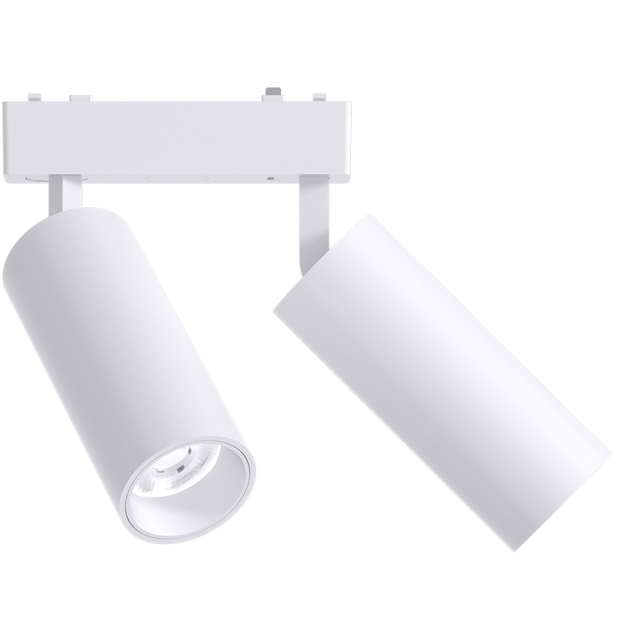 Светильник трековый 1фаза магнитный Inclin-1 двойной Bridgelux 48В 18Вт 4000К Белый 3г SignImpress