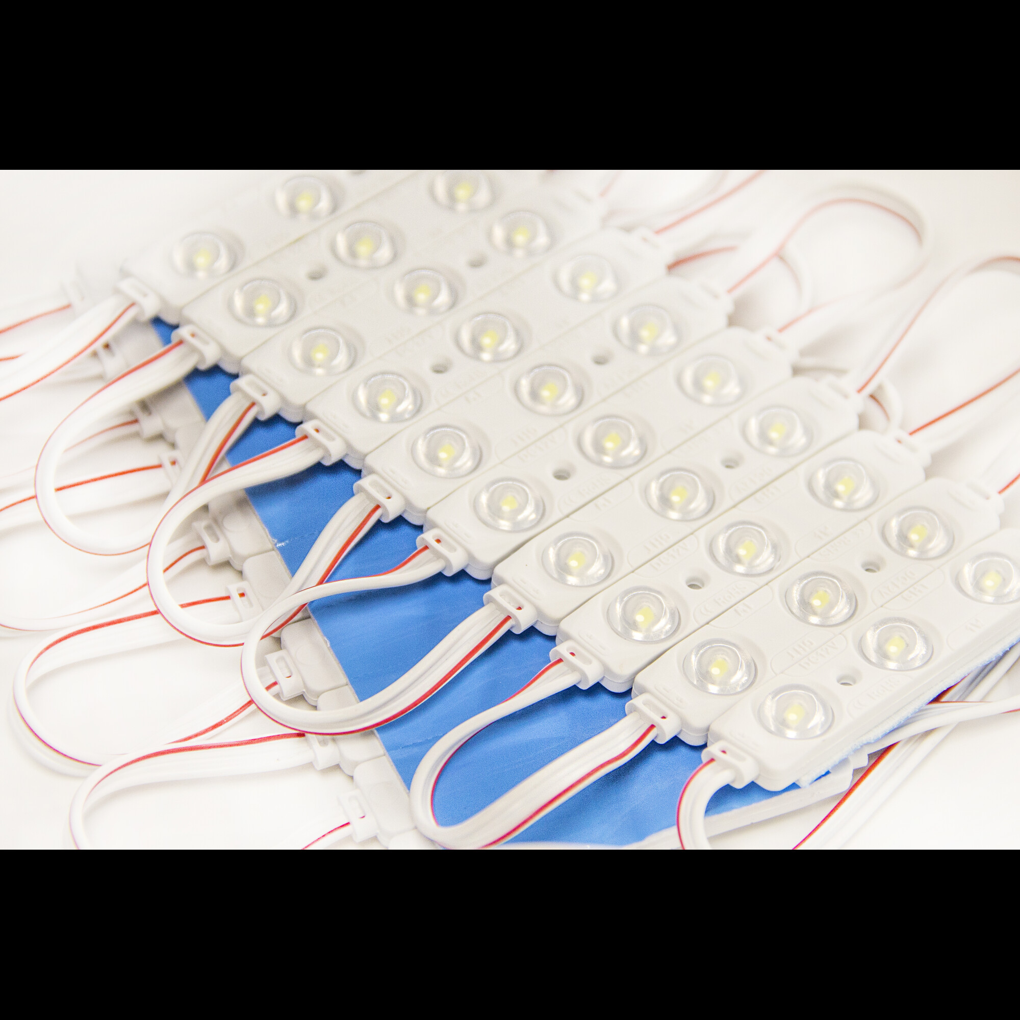 Модуль светодиодный 3 SMD 2835 1Вт 100Лм 10000К (с линзой 160) -1шт. SignImpress