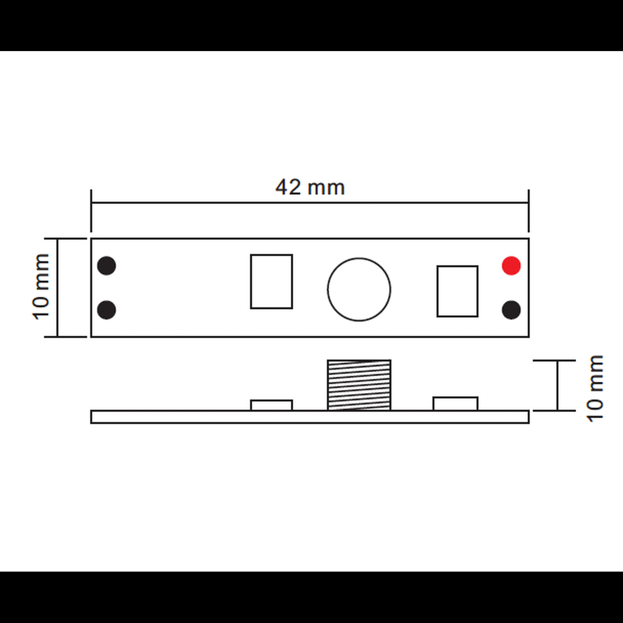 Диммер мини 1-3А, сенсор для профиля SWG