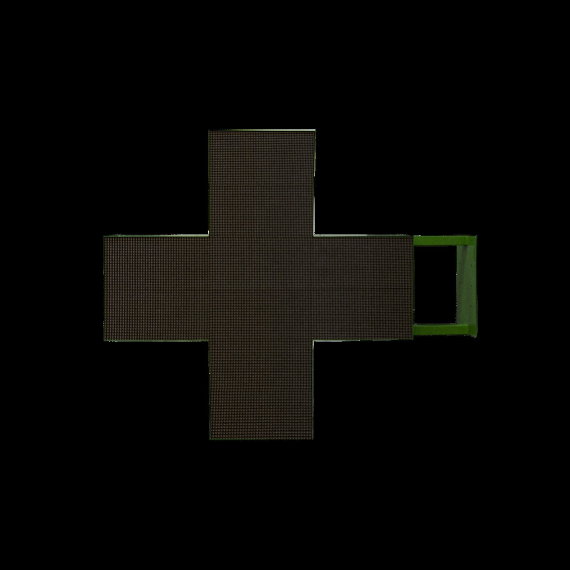 Крест аптечный светодиодный двухсторонний с шагом пикселей 8мм SignImpress