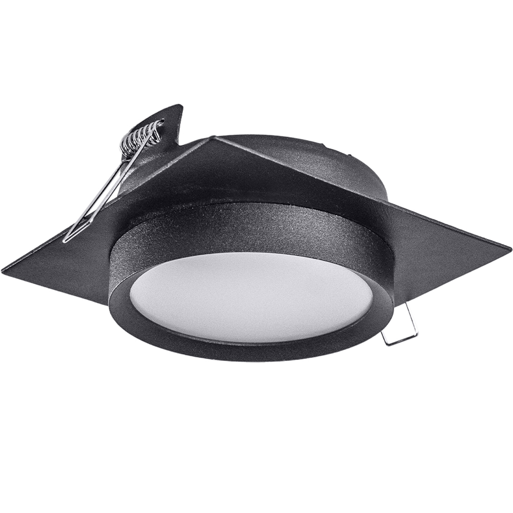 Светильник встраиваемый GX53 с накладкой квадрат Чёрный SignImpress