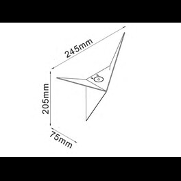 Светильник настенный TRIK , белый, 3Вт, 4500K, IP20, GW-9103-3-WH-NW SWG