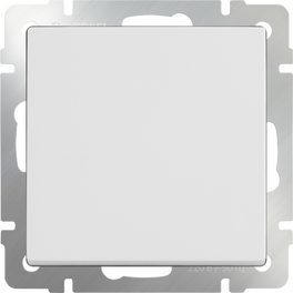 Выключатель одноклавишный проходной (белый) / WL01-SW-1G-2W (распродажа)