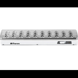 Светильник аккум. EL21 40 LED DC (литий-ионная батарея), белый 258*67*42 мм Feron