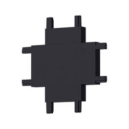Коннектор X образный к шинопроводу однофазному магнитному Thin Чёрный SignImpress