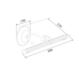 Подсветка - Luara LED бронза MRL LED 8W 1015 IP20 Elektrostandard