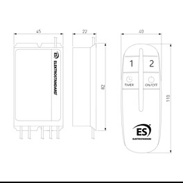Пульт управления светом Y9 (2 канала) Elektrostandard