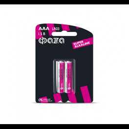 Батарейка щелочная LR03 ФАZА Super Alkaline BL-2 - 1шт.
