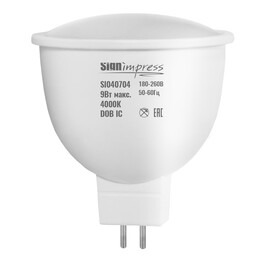 Лампа светодиодная GU5.3 (MR16) PRO 9Вт 4000К D IC SignImpress
