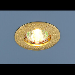 Светильник встраиваемый 601 MR16 перфорация золото Elektrostandard (распродажа)