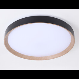 Потолочный светильник черный/светлое дерево IP20 60W D490*80 (ПДУ ИК) Ambrella light