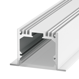 Профиль встраиваемый алюминиевый LE.4932, белый (2.5м) SWG