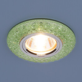Светильник встраиваемый с подсветкой 2180 MR16 зеленый Elektrostandard (распродажа)