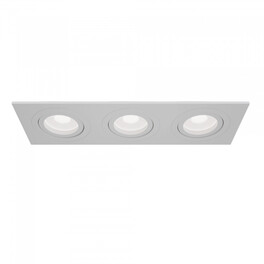 Светильник встраиваемый поворотный Atom DL024-2-03W тройной белый Maytoni