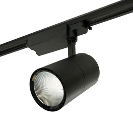 Светодиодный светильник AL103 трековый однофазный на шинопровод 40W 4000K, 35 градусов, черный Feron