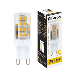 Лампа светодиодная LB-432 G9 5W 2700K Feron