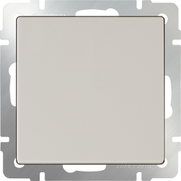 Выключатель одноклавишный проходной (слоновая кость) / WL03-SW-1G-2W-ivory (распродажа)
