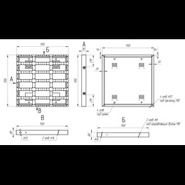 Кабинет металлический уличный фронтальный 960*960