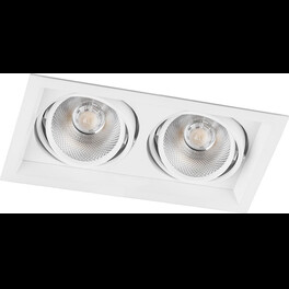 Светильник встраиваемый AL202, 2x12W, 2160 Lm, 4000К, 35 градусов, белый Feron