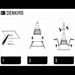 Точечный встраиваемый светильник DK3026-WH Denkirs