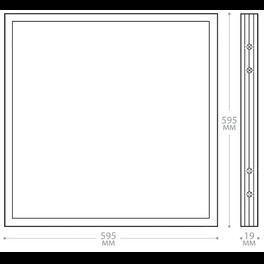 Светодиодный светильник AL2115 встраиваемый 72W 4000K белый со встроенным ЭПРА Feron 