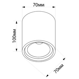 Светильник потолочный ML175 MR16 GU10 35W 230V, черный, золото Feron