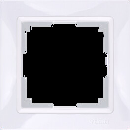 Рамка на 1 пост (белый, basic) / WL03-Frame-01 (распродажа)