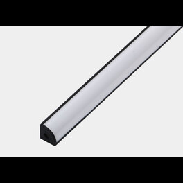 Профиль угловой накладной алюминиевый BEST SF-1616 (2м) (комплект) черный SWG