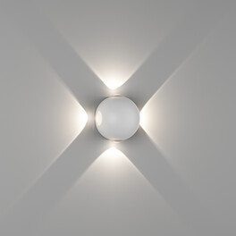 Светильник настенный SFERA-DBL, Белый, 4Вт, 3000K, IP54, GW-A161-4-4-WH-WW SWG