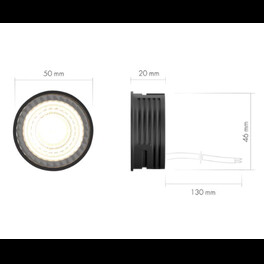 Светодиодный модуль черный керамический корпус DK3000-7W-BK Denkirs