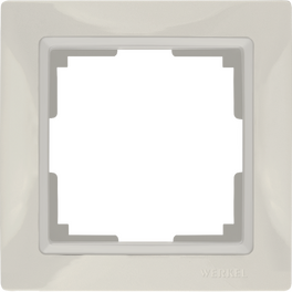 Рамка на 1 пост (слоновая кость, basic) / WL03-Frame-01 (распродажа)
