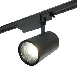 Светодиодный светильник AL103 трековый однофазный на шинопровод 40W 4000K, 35 градусов, черный Feron