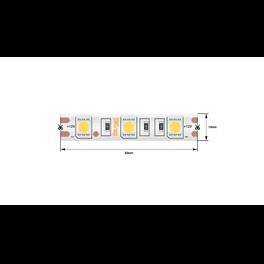 Лента светодиодная стандарт SMD5050 60LED/м 14,4Вт/м 12В IP65 Цвет:Желтый (1метр) 3М SWG