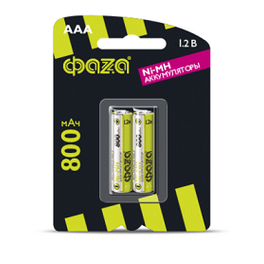 Батарейка акк. ФАZА AAA  800мАч BL-2 - 1шт.