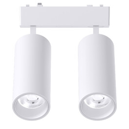 Светильник трековый 1ф магнит дим. Smart-2 двойной Bridgelux 24В 18Вт 3000-6000К Белый 3гSignImpress