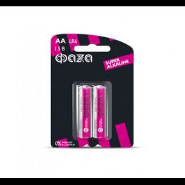 Батарейка щелочная LR 6 ФАZА Super Alkaline BL-2 - 1шт.