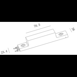 Ввод питания системы SLIM черный CN-SLIM-BL-PW SWG