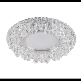 Светильник встраиваемый с подсветкой CD941 15LED 4000K MR16 прозрачный Feron