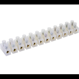 Колодка клеммная винтовая, линейка 12 штук, полиэтилен LD227-10A  Feron